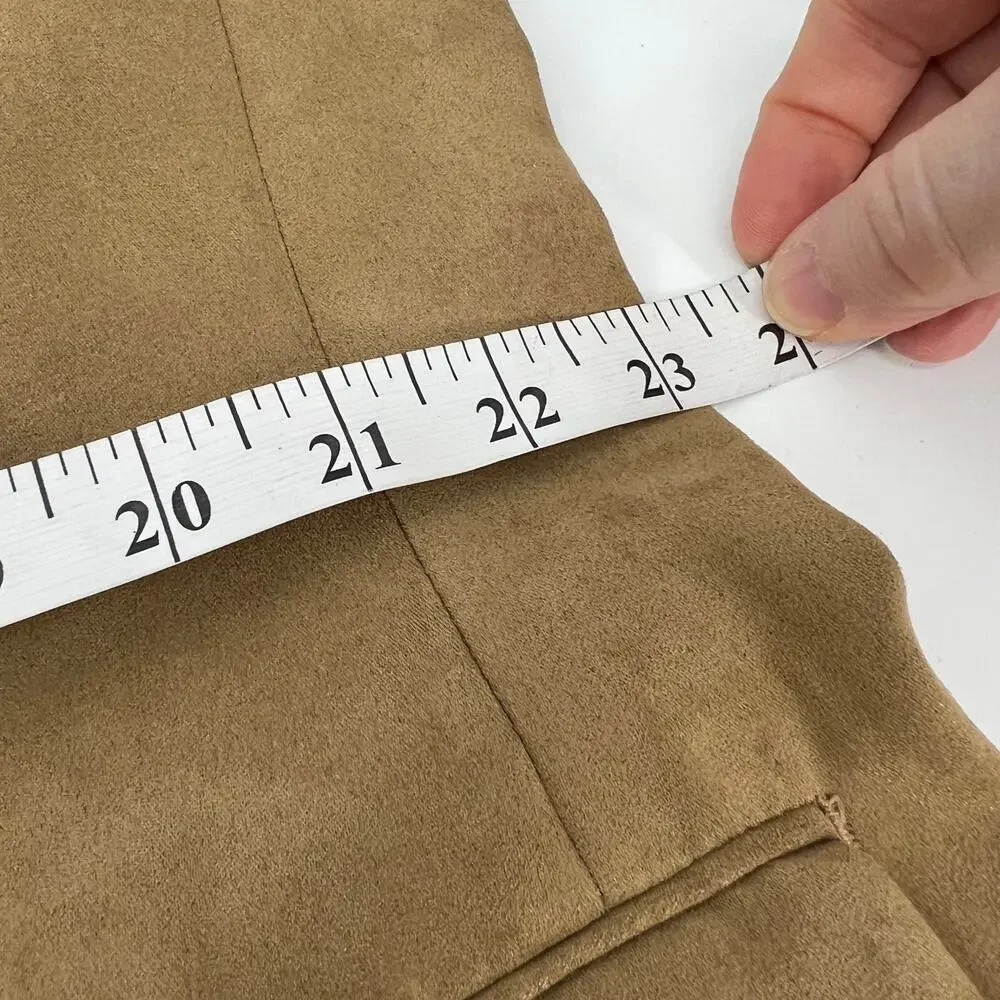Lauren Ralph Lauren Faux Suede Sports Coat Blazer Mens 44R Tan Single Breasted